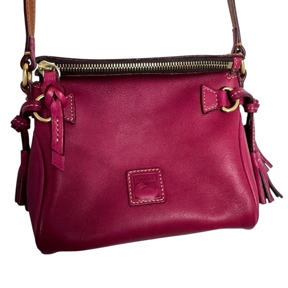 Dooney & Bourke Mini Pink Florentine Leather Crossbody Bag - Picture 8 of 16